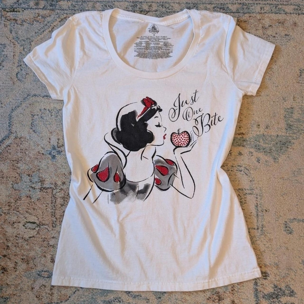 Disney Princess Snow White Graphic Tee with glitter design